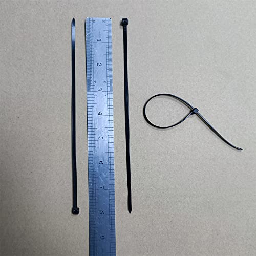 Zip Ties 1000 pcs 8 inch Cable Zip Ties, Premium Plastic Wire Ties with 40 LBS Tensile Strength, UV Resistant Cable Ties, Black Nylon Tie Straps - color: Black, size: 8 inch ( 4 x 200 mm )