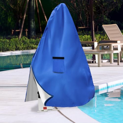 Pool Lift Cover - 600D Heavy Duty Waterproof Cover for Aqua Creek Scout Pool Lift Chairs,Blue - color: Blue, size: 46″L x 59″W x 87″H