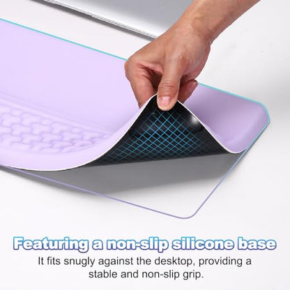 PATIKIL Computer Keyboard Stand with Wrist Rest, Computer Wrist Support Pad, Keyboard Stand Riser Holder Pad for Office Desk Gaming Home, Blue and Yellow - color: Blue and Yellow