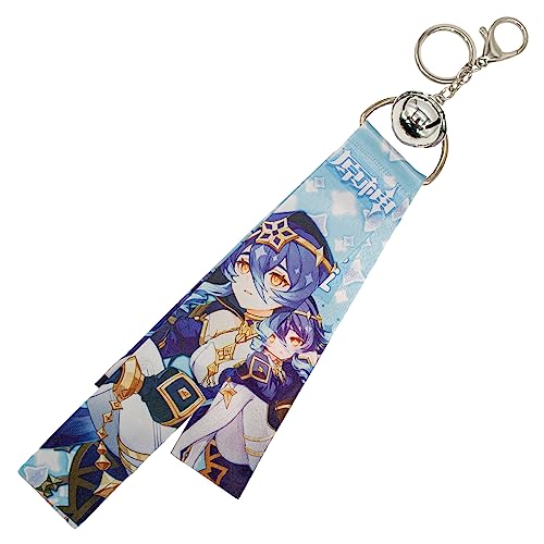 Impact Videogame Colorful Lanyard Keychains Stickers - color: Layla Cryo