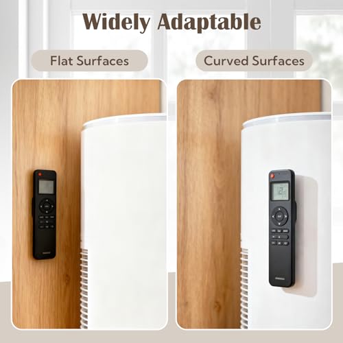 VZZNN 20 Pack Magnetic Remote Control Holder Wall Mount (5 Colors), Self Adhesive TV Remote Holder No Drill for Home Office TV, Fan and Air Conditioner Remote Control