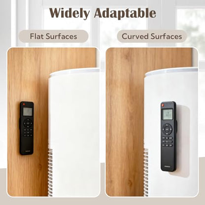 VZZNN 20 Pack Magnetic Remote Control Holder Wall Mount (5 Colors), Self Adhesive TV Remote Holder No Drill for Home Office TV, Fan and Air Conditioner Remote Control