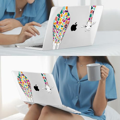 Mektron Case for 2026 MacBook Neo 13-inch A18 Pro chip A3404 Laptop Cover with 13-inch (Diagonal) Liquid Retina Display+ Keyboard Cover+ Screen Protector, Giraffe - color: Giraffe