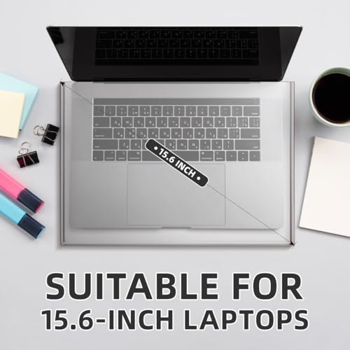 Veemoon 15.6inch Laptop Acrylic Keyboard Cover Anti-Cat Laptop Keyboard Cover Clear Mechanical Keyboard Dust Cover Computer Transparent Waterproof Protector Case for Home School Office