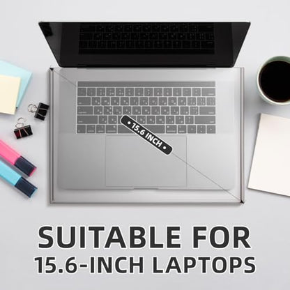 Veemoon 15.6inch Laptop Acrylic Keyboard Cover Anti-Cat Laptop Keyboard Cover Clear Mechanical Keyboard Dust Cover Computer Transparent Waterproof Protector Case for Home School Office