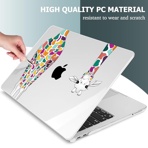Mektron Case for 2026 MacBook Neo 13-inch A18 Pro chip A3404 Laptop Cover with 13-inch (Diagonal) Liquid Retina Display+ Keyboard Cover+ Screen Protector, Giraffe - color: Giraffe