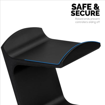 BRAINWAVZ The Sentinel - Dual Game Controller Stand for Desks, Universal Design for All Gamepads - Black
