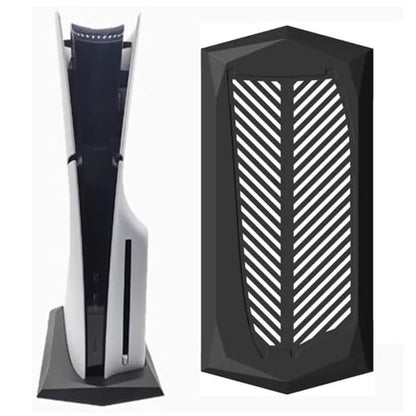 Vertical Stand for PS5 Slim Disc Edition Console with Built-in Cooling Vents and Non-Slip Feet, Not for PS5/PS5 Pro (Black)