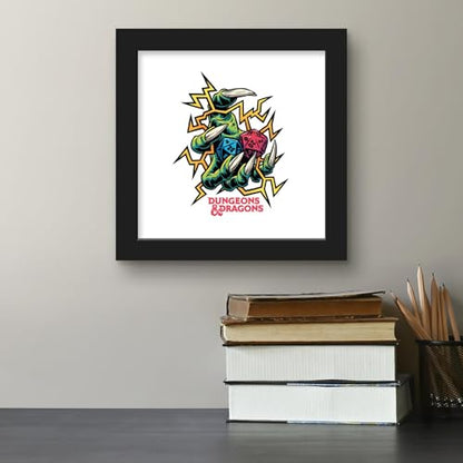 Trends International Gallery Pops Dungeons & Dragons - Black Light Critical Hit Wall Art, 12" x 12" Gallery Pops Wall Art, Black Framed Version - color: Black Framed Version