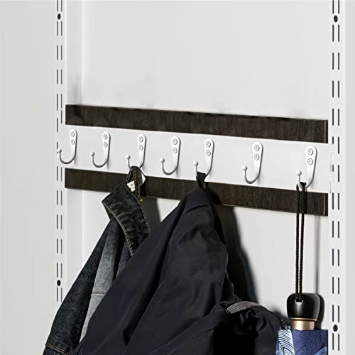 ZAYBOD 25 Pack White Hooks for Hanging - Heavy Duty Zinc Alloy Wall Mounted Hook Bulk for Coats, Towels - Matte White Single Coat Hook, Multi-Room Modern Closet Hardware Value Set - color: 25PCS + White Hook