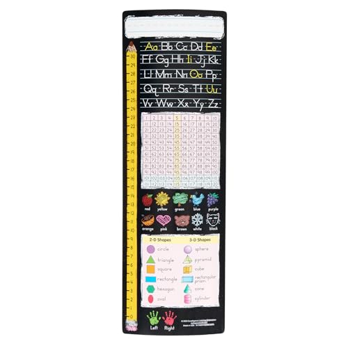 Really Good Stuff Vertical Chalkboard-Style Desktop Helpers, Vinyl, Self-Adhesive- Set of 24 - Primary - color: Verticle