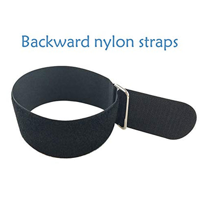 YiwerDer 6Pcs 24" x 2" Nylon Heavy Duty Reusable Hook and Loop Cinch Straps, Adjustable Fastening Securing Cable Straps, Black - style: 24" x 2Inch