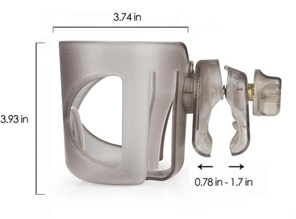 New Stroller Cup Holder for Stanley Quencher H2.0 (30 & 40 Oz. Models), Also Compatible with Stanley IceFlow (20 & 30 Oz. Models) - Transparent - color: Transparent