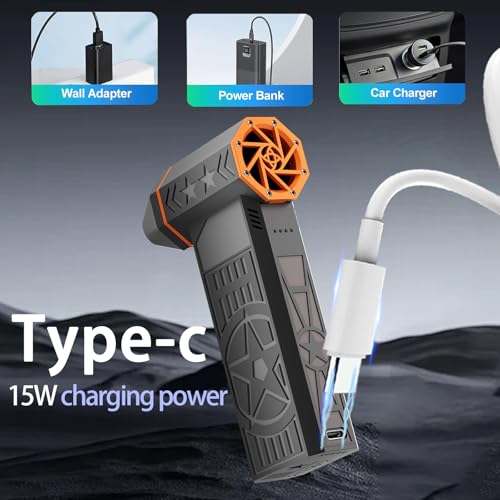 Electric Air Duster-150000RPM Super Power Cordless Air Duster, Rechargeable Brushless Motor Durable Blower, 3-Gear Adjustable Dust Blower for Computer, Keyboard, Outdoor, House and Car