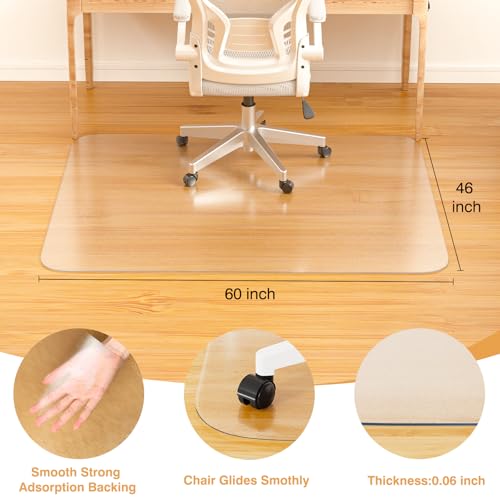 46"x60" Office Chair Mat for Hardwood Floor