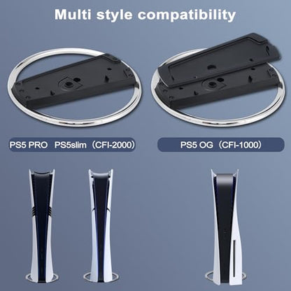 Glieskir Vertical Stand Compatible with PS5 Slim & PS5 Pro – Sturdy Base and Secure Mount for PlayStation 5 Slim and Pro Consoles