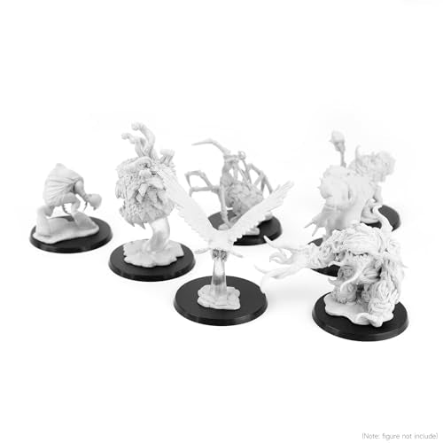 32Pcs 60mm/2.36inch Plastic Model Miniature Bases,4mm/0.16 Thick Circular War Figure Display Stands For Gaming Miniatures or Wargames Role Playing Board Game Figure Toy(32PCS-60mm-Black Round) - color: 32PCS-60mm-Black Round