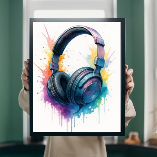 Video Game Room Decor Posters Set of 9, Watercolour Style Canvas Gamer Wall Art Prints, Cool Decorations for Boys Room, Kids Bedroom, or Study Room, Gaming Lover Gift, 8x10 Art Prints Unframed (Gaming Wall Art Set of 9, 8x10 Unframed) - style: Gaming Wall