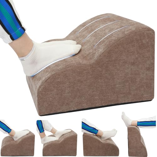Foot Rest for Under Desk at Work.Multifunctional 3-Tier Foot Stool,with Washable Footrest.for Under Desk,Office Chair Gaming Chair & Sofa,Leg Elevation Pillow,Supports Posture-Brown - color: Brown