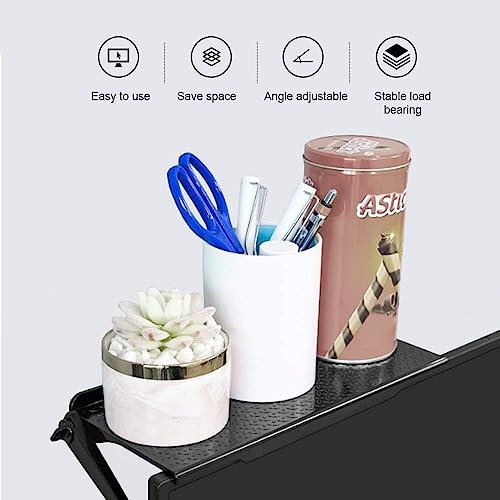 TV Top Shelf Adjustable Screen Mount Organizer 1 Pack for Soundbar, Cable Box, Speakers, Remote 7.2 X 4.5 in