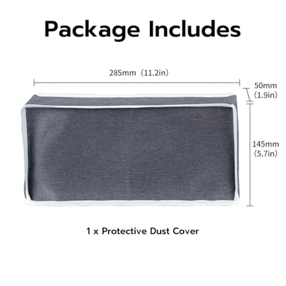 Mcbazel Dust Cover Compatible with Nintendo Switch 2 (2025), Precision Cut Anti Scratch Dust Protector Protective Case for Switch 2 Console & Charging Dock - Gray