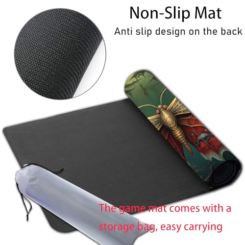 MTG Playmat, Smooth Surface Game Play Pad MTG TCG 24 x 14 inch with Storage Bag, Non-Slip Mouse Pad Card Fighting Game, Mechanical Adjustment - color: Mechanical Adjustment