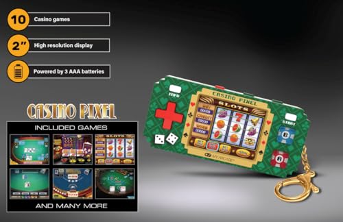 My Arcade Casino Pixel: Casino Video Game, Casino Games, Portable Keychain Arcade, Poker, Slot Machine