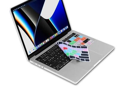 XSKN Logic Pro Shortcut US Version Keyboard Cover Skin for 2026-2021 MacBook Pro 14 16 inch MacBook Air 13 15 inch with M5/M4/M3/M2/M1 and MacBook Neo