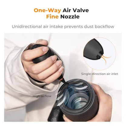 K&F Concept Soft Tip Air Blower Rubber Bulb Air Pump Dust Blower | Strong airflow and safe silicone won't scratch lenses. Compact, portable and versatile for multiple devices