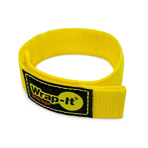 Quick-Straps by Wrap-It Storage - 12" (12 Pack) Yellow - Extension Cord Holder for RV and Boat Organizing - color: Yellow, size: 12" (12 Pack)