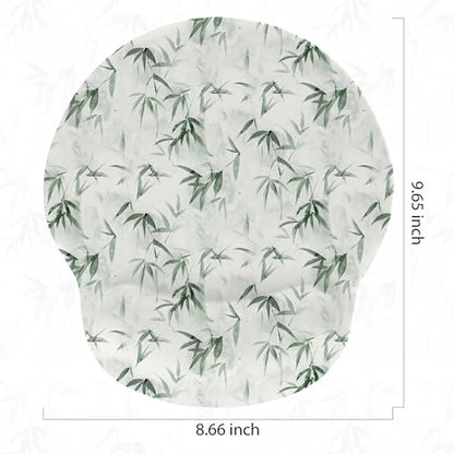 RICHEN Ergonomic Mouse Pad with Wrist Support,Non-Slip Rubber Base for Computer Laptop & Mac,Lightweight Rest for Home,Office & Travel (Bamboo Leaf) - color: Bamboo Leaf