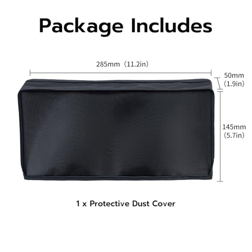 Mcbazel Dust Cover Compatible with Nintendo Switch 2 (2025), Precision Cut Anti Scratch Dust Protector Protective Case for Switch 2 Console & Charging Dock - Black
