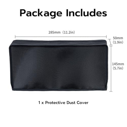 Mcbazel Dust Cover Compatible with Nintendo Switch 2 (2025), Precision Cut Anti Scratch Dust Protector Protective Case for Switch 2 Console & Charging Dock - Black