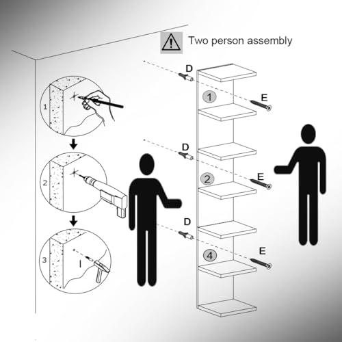 7 Tier Wall Shelf Unit,Black and White Lack Wall Shelf,Display Floating Shelf with LED Remote Control Light (White) - color: White