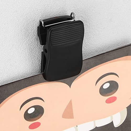 Chiisong Cubicle Clips Fabric Panel Cubicle Accessories Fabric Partition Panel Messages Hooks Office Photos Wall Clips for Notes Memos (Black,15 Pcs) - color: Black