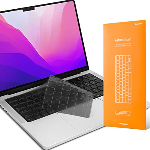 GhostCover Original Premium Ultra Thin Keyboard Cover Protector, Compatible with 2021-2026 MacBook Pro 14"/16" M1-M5 Pro/Max, 2022-2026 M2-M5 MacBook Air 13"/15", US ANSI Layout, Translucent - color: Translucent Tinted