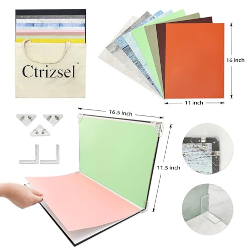 Photo Backdrop Board Studio Kit with 8PCS 16Patterns Food Photography Small Portable Photo Setting Casual Item Photography 16.5 * 11.5 Inch - color: Multi