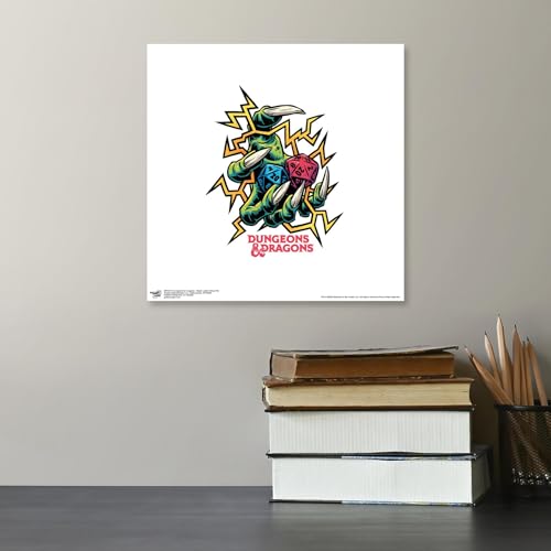 Trends International Gallery Pops Dungeons & Dragons - Black Light Critical Hit Wall Art, 12" x 12" Gallery Pops Wall Art, Unframed Version - color: Unframed Version