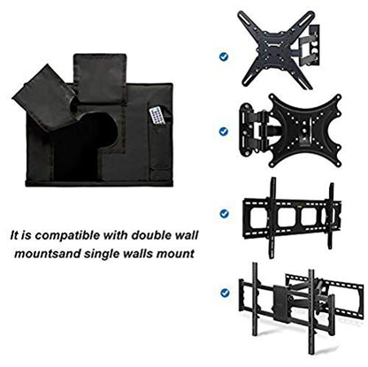 Szblnsm Outdoor TV Cover 40" - 43" - with Bottom Cover - 600D Water-Resistant and Dust-Resistant Material- Fits Your TV Better - size: 40''-43''