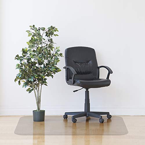Azadx Office Chair Mat for Hard Floors 36 X 48, Clear PVC Hardwood Floor Mat, Durable Plastic Floor Protector for Home and Office use (36" X 48" Rectangle) - size: 36" X 48" Rectangle