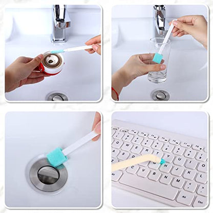 16 Pcs Small Household Cleaning Brushes, Deep Detail Crevice Cleaner Brush Crevice Cleaning Tool 8 in 1 Cleaner Brush for Small Holes Corner Space Keyboard Bottle Tile