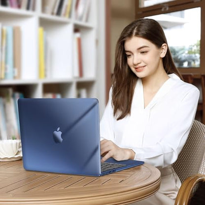 MOSISO Compatible with MacBook Air 13 inch Case M5 2026 M4 2025 M3 M2 2024-2022 A3449 A3240 A3113 A2681, Scratches-Resistant Protective Hard Shell for MacBook Air 13.6 inch Case, Crystal Midnight - color: Crystal Midnight