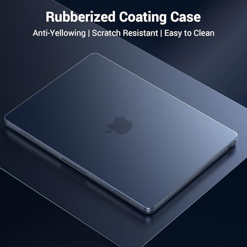 MOSISO Compatible with MacBook Air 13 inch Case M5 2026 M4 2025 M3 M2 2024-2022 A3449 A3240 A3113 A2681, Scratches-Resistant Protective Hard Shell for MacBook Air 13.6 inch Case, Midnight - color: Midnight