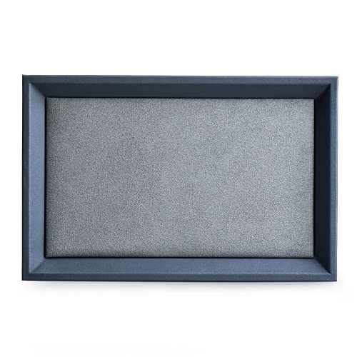 Oirlv Premium Leather Flat Jewelry Tray Jewelry Display Organizer,Valet Tray for Nightstand or Dresser Organizer(Small) - size: Small