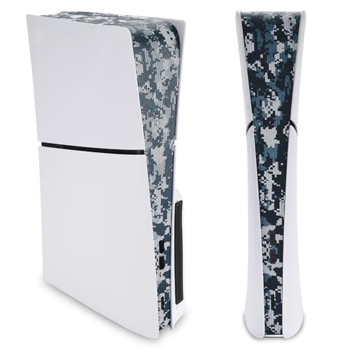 PlayVital Dust Cover Net & Silicone Plug Set for PS5 Slim Console - 12 in 1 Anti-Dust Filter Kit Accessories for PS5 Slim Disc & Digital Version, Prevents Dust & Pet Hair - Digital Camouflage - color: Digital Camouflage