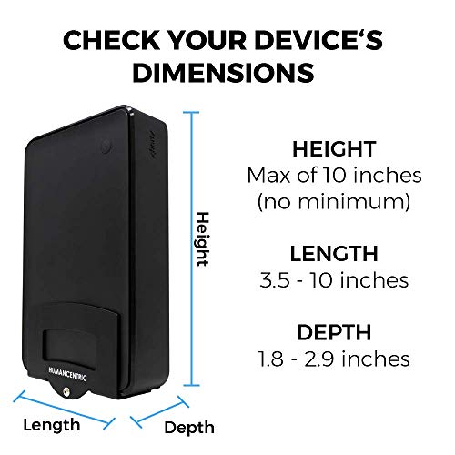 HumanCentric Cable Box and Modem Mount, Adjustable Wall Mount for Small and Wide Devices, Cable Boxes, Modems, DVD Players, Streaming Media Devices, Mount on The Wall Behind TV, Hardware Included - size: Small and Wide