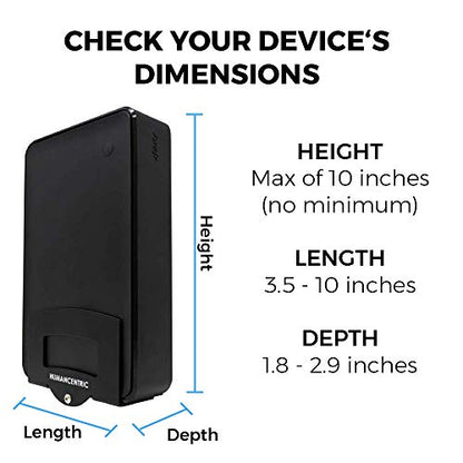 HumanCentric Cable Box and Modem Mount, Adjustable Wall Mount for Small and Wide Devices, Cable Boxes, Modems, DVD Players, Streaming Media Devices, Mount on The Wall Behind TV, Hardware Included - size: Small and Wide