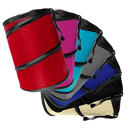 FH Group Automotive Waterproof Portable Collapsible Large Trash Can Garbage Container fits Most Cars,‎Polyethylene,SUVs, and Trucks Black - color: Black, style: Large