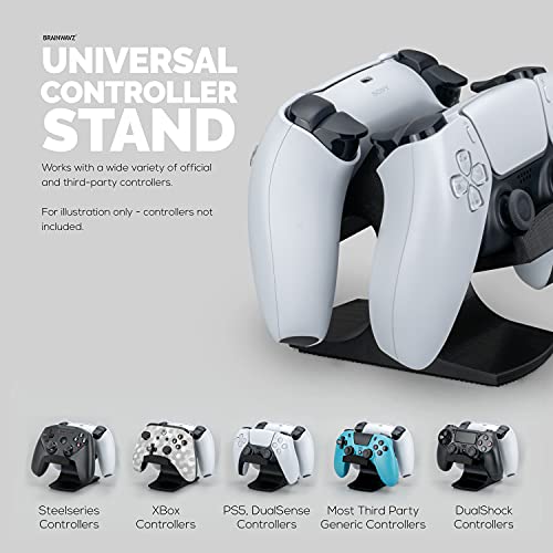 Dual Game Controller Desktop Holder Stand - Universal Design for Xbox ONE, PS5, PS4, PC, Steelseries, Steam & More, Reduce Clutter UGDS-03 (Black) - color: UGDS-03 Black
