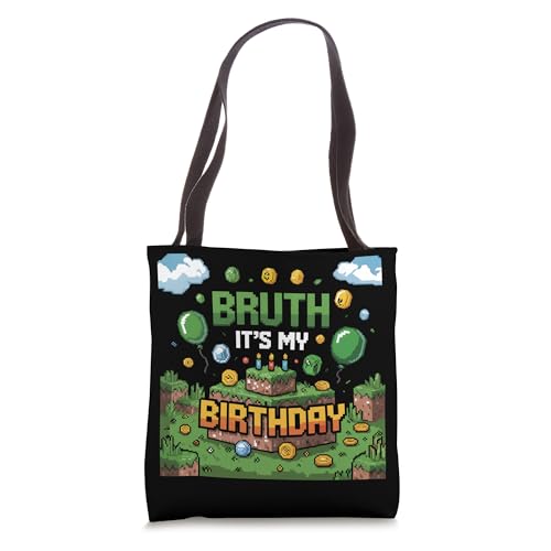Video Game Birthday Decorations Bday Bruh Its My Birthday Tote Bag
